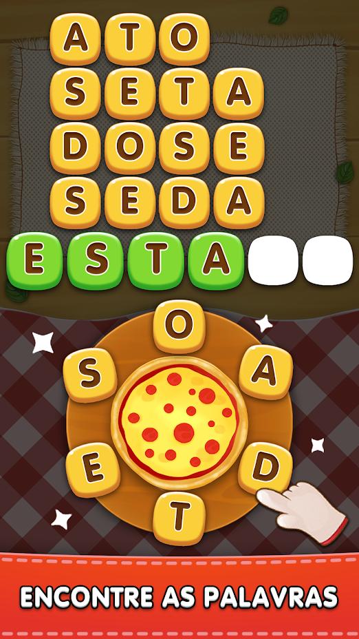 Word Pizza ofrece una interfaz temÃ¡tica para el juego de palabras.  (Fuente: Word Pizza/ReproducciÃ³n)
