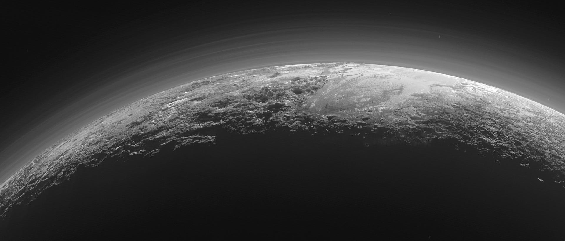 Pluto's atmosphere.
