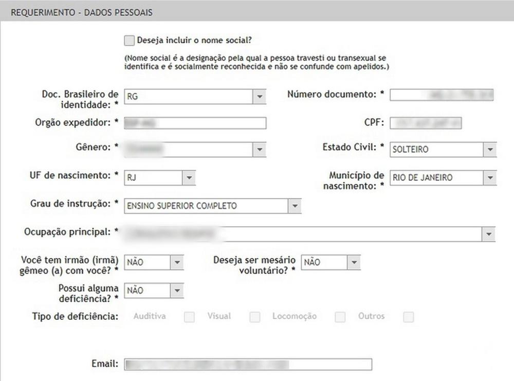 Atente-se para responder todas as perguntas do questionário.