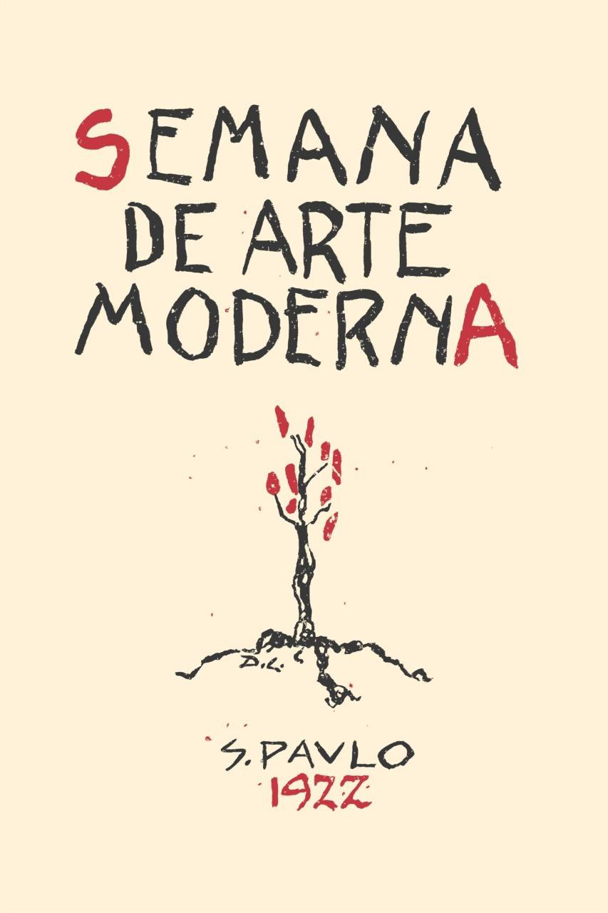Cartaz/convite da Semana de Arte Moderna. (Artista/Reprodução)