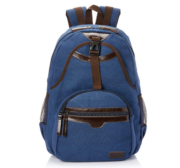 Imagem: Mochila Casual Azul e Marrom, Poliester, Convoy