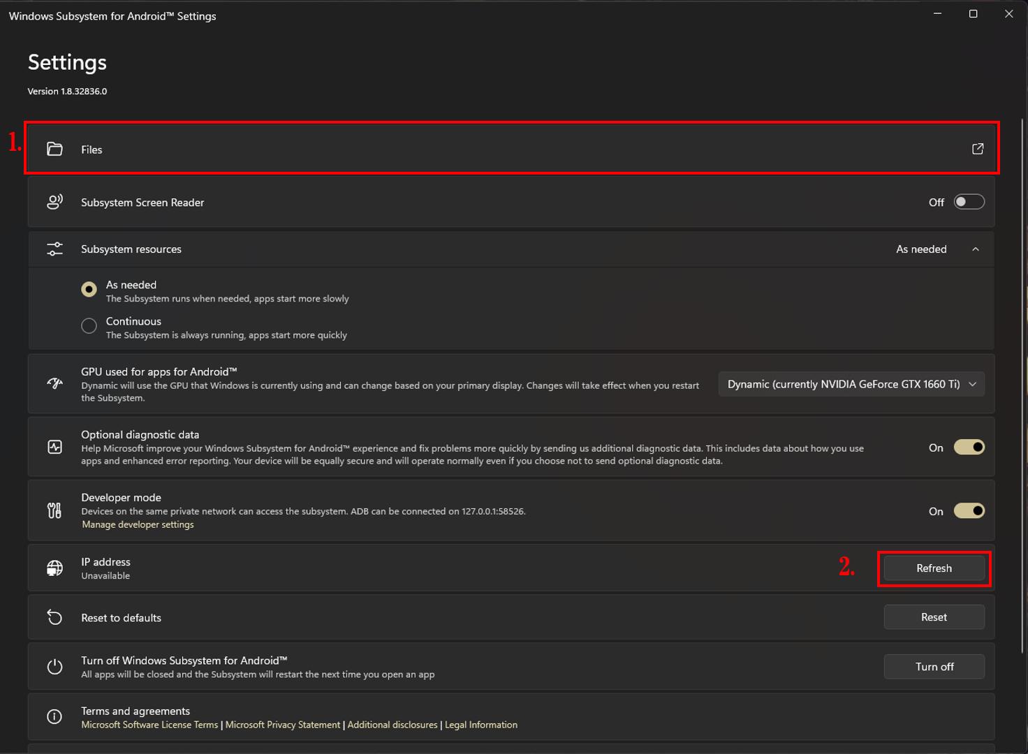 Ativando Endereço de IP do WSA