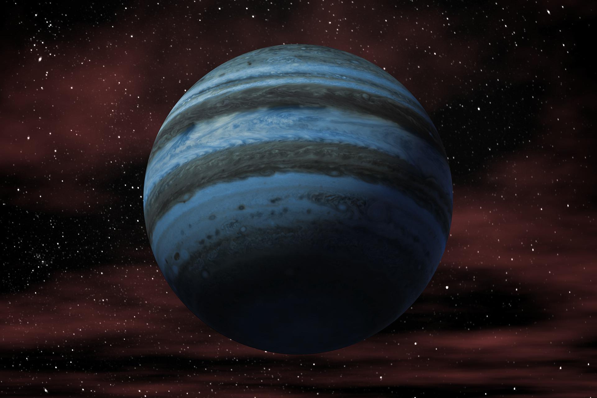 The first exoplanets discovered were gas giants.  Its size facilitated observations (Source: Pixabay/Elchinator)