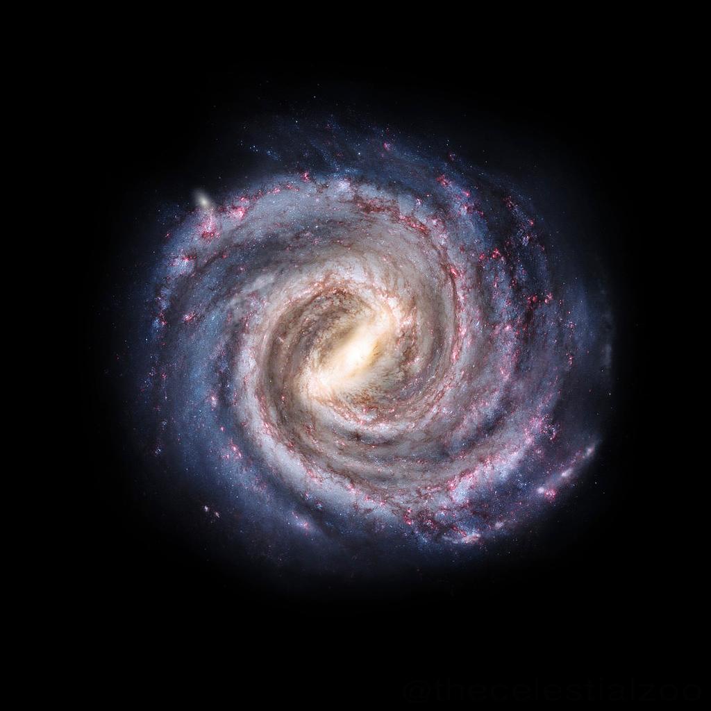 The galaxy we live in is called the Milky Way (Source: Wikimedia Commons/Pablo Carlos Budassi)