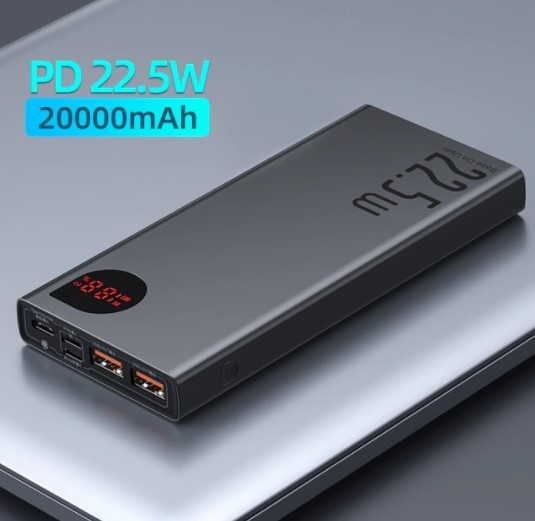 Imagem: Carregador Portátil Baseus, 20.000 mAh