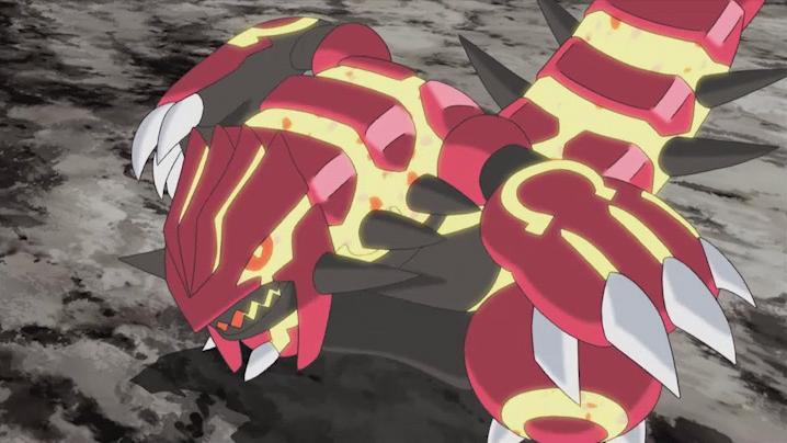 Groudon's Primal Form leaves the creature glowing with fiery magma