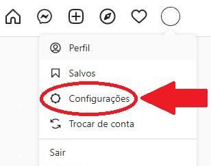 "Configurações" fica no submenu que surge embaixo da sua foto de perfil. (Fonte: Baixaki/Reprodução)