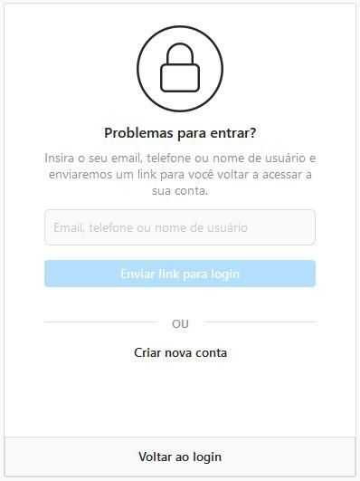 É possível escolher a forma de recuperar a senha da sua conta, entretanto ela precisa estar cadastrada no perfil como uma opção de recuperação. (Fonte: Baixaki/Reprodução)