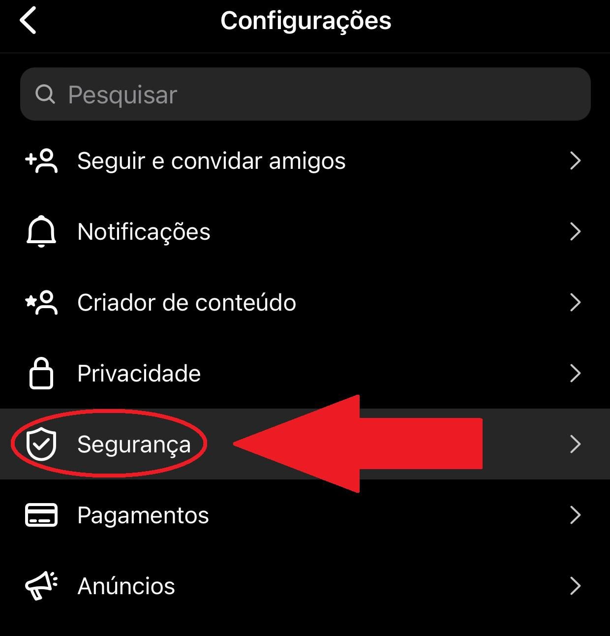 A opção "Configurações" é a primeira da lista. (Fonte: Baixaki/Reprodução)