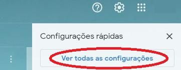 Clique na primeira opção do menu de configurações. (Fonte: Baixaki/Reprodução) Clique na primeira opção do menu de configurações. (Fonte: Baixaki/Reprodução)