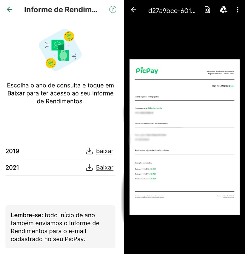 IRPF 2022: como baixar o Informe de Rendimento no PicPay - TecMundo