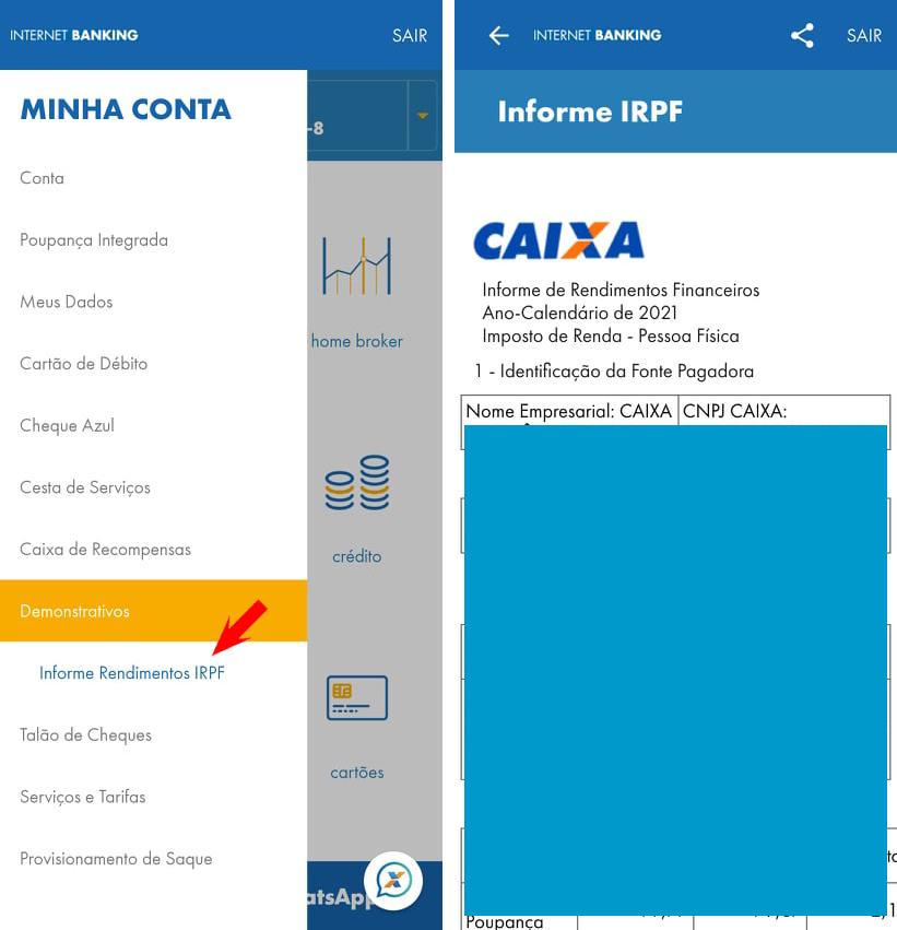 IRPF 2022: Como Baixar Informe De Rendimento Da Caixa Pelo App - TecMundo