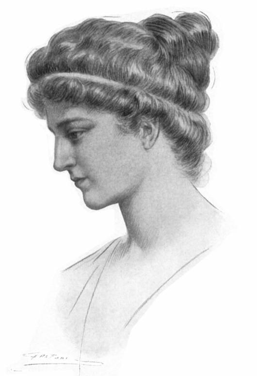 Desenho de Hipátia feito por Jules Maurice Gaspard (1862–1919) (Fonte: Reprodução Wikimedia Commons)