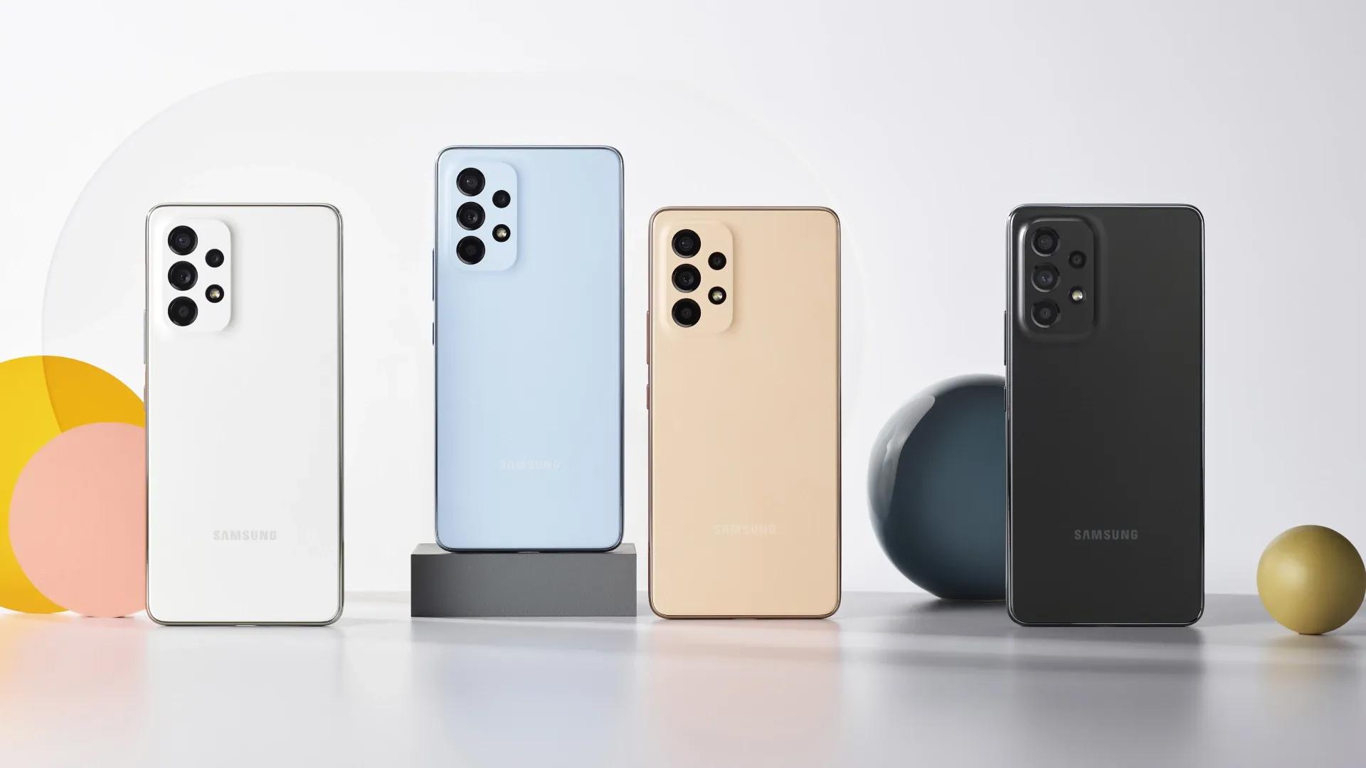 Cores oficiais do Galaxy A53. (Fonte: Samsung / Reprodução)