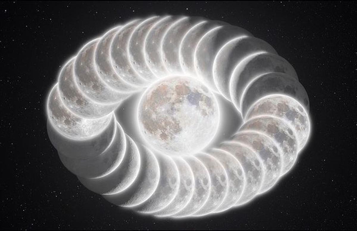 Astrofotógrafo mostra o movimento da lua com 2 milhões de fotos