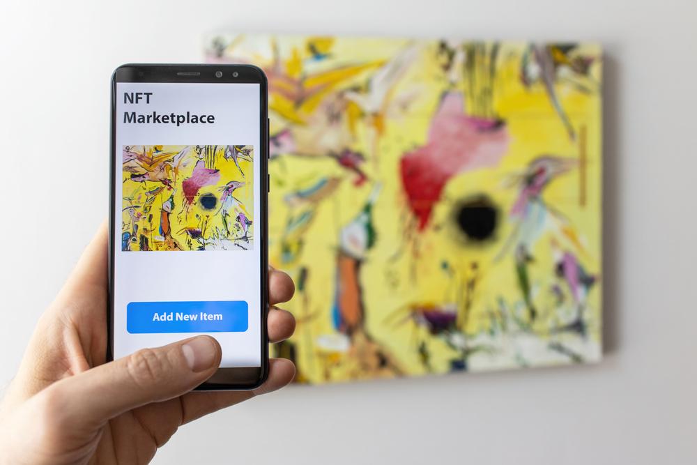 NFT pode ser negociado de forma mais ágil e rápida do que uma obra de arte comum. (Fonte: Shutterstock)