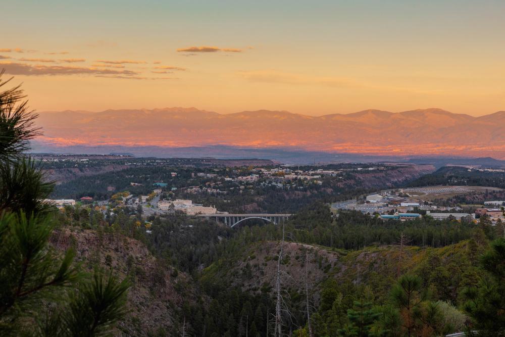 View of the region where the Los Alamos National Laboratory is located, in the United States