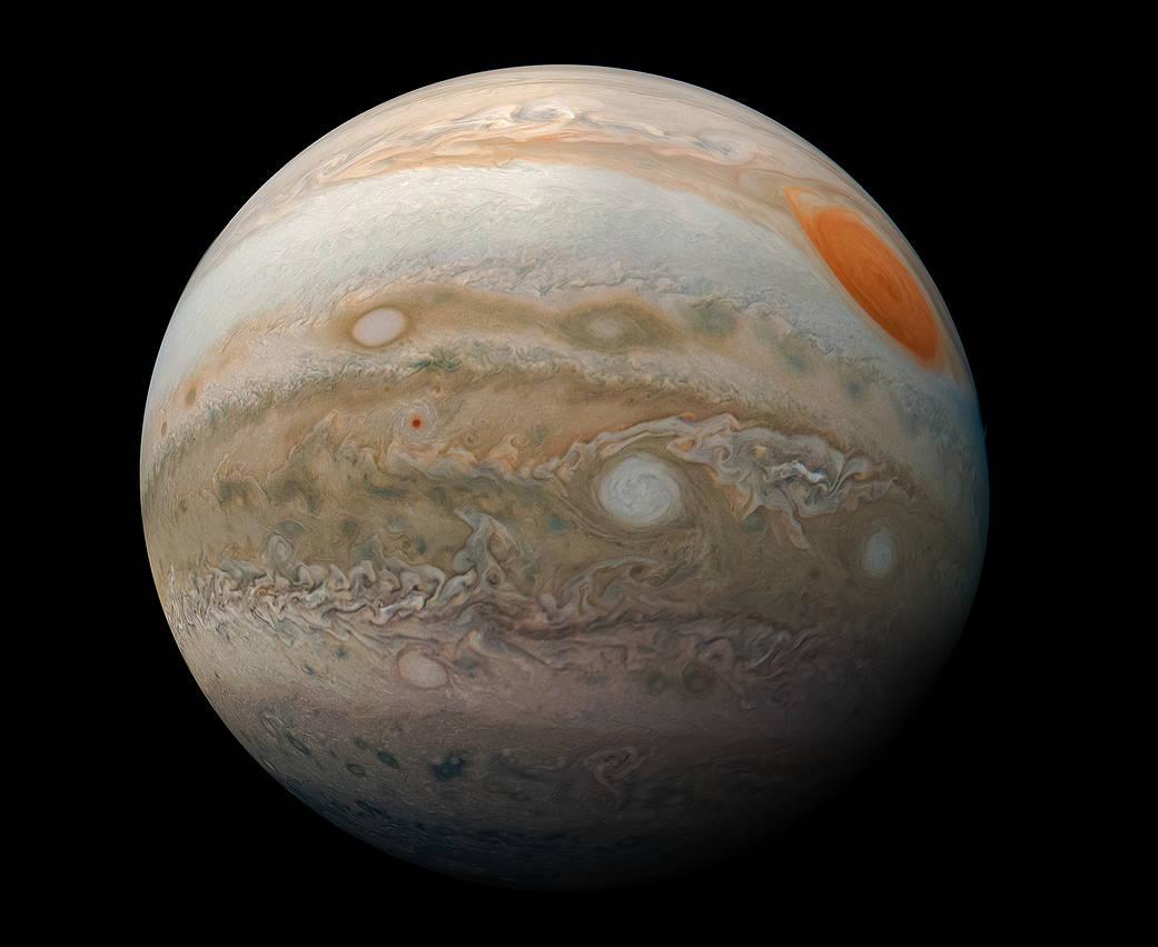 Júpiter é um gigante gasoso, e o maior planeta no nosso sistema solar