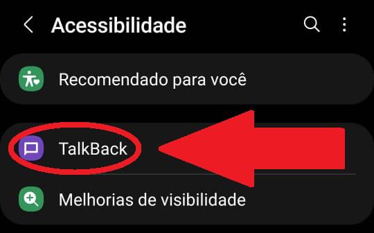 Procure a opção 