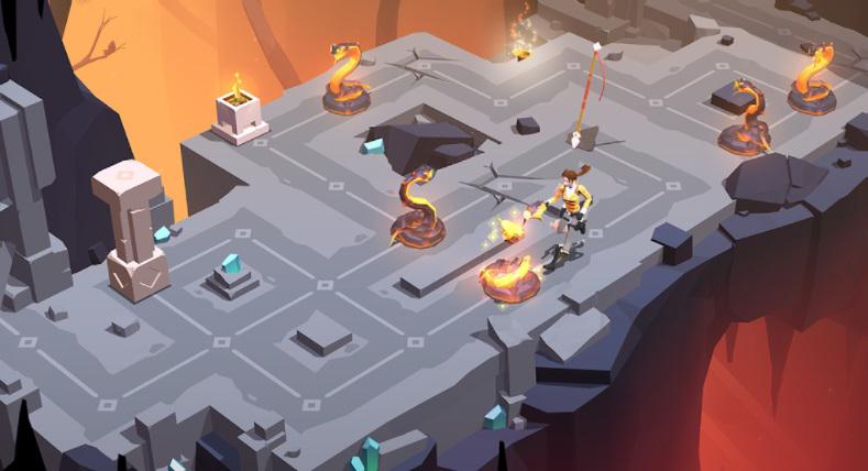 Lara Croft Go is highly regarded and is currently being downloaded in digital stores for Android and iOS.