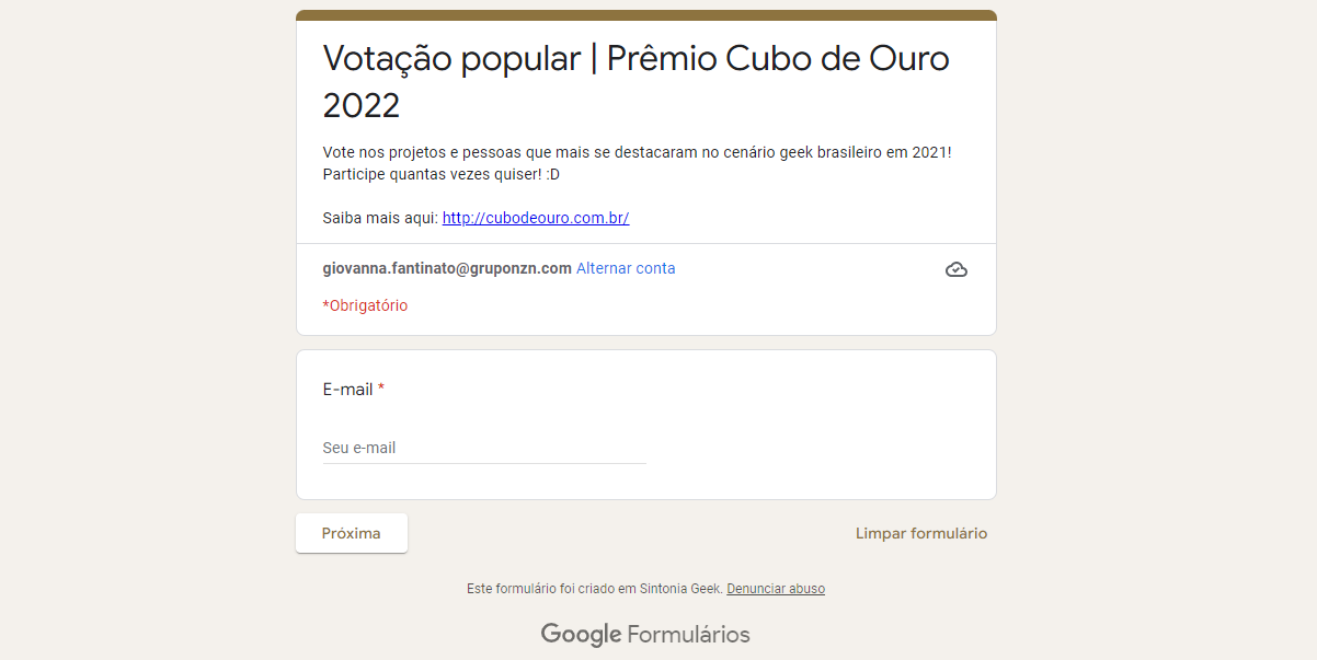 Premio Cubo de Ouro