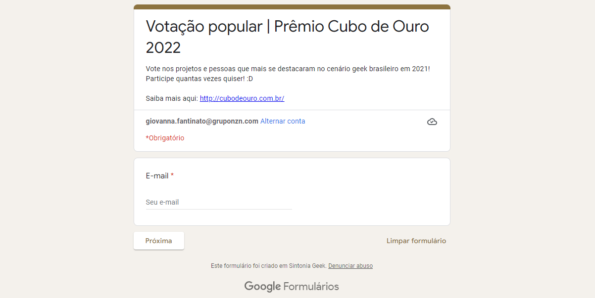 Prêmio Cubo de Ouro