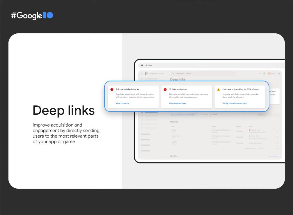 Cada página terá links e analytics independentes.