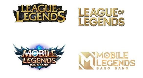 Comparação das logos dos dois games