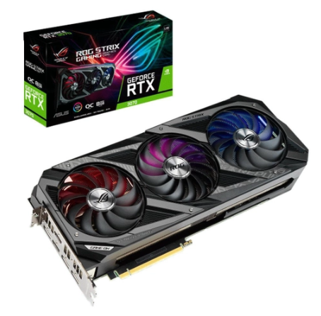 Imagem: Placa de Vídeo Asus NVIDIA GeForce ROG Strix RTX 3070
