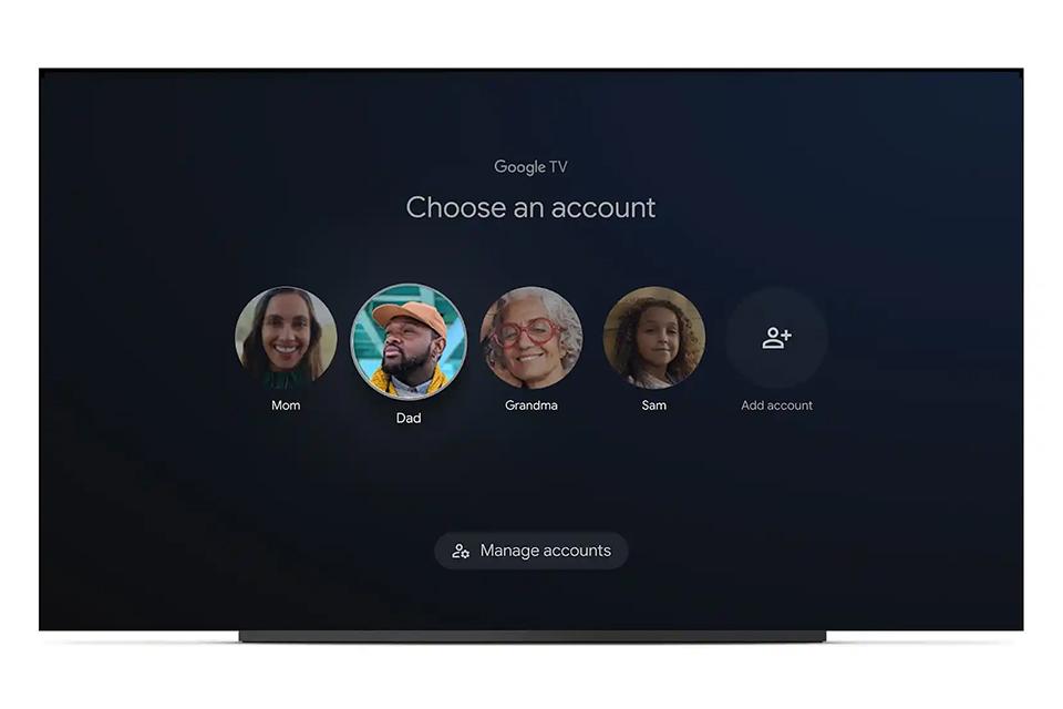 Google TV começa a disponibilizar perfis de usuário