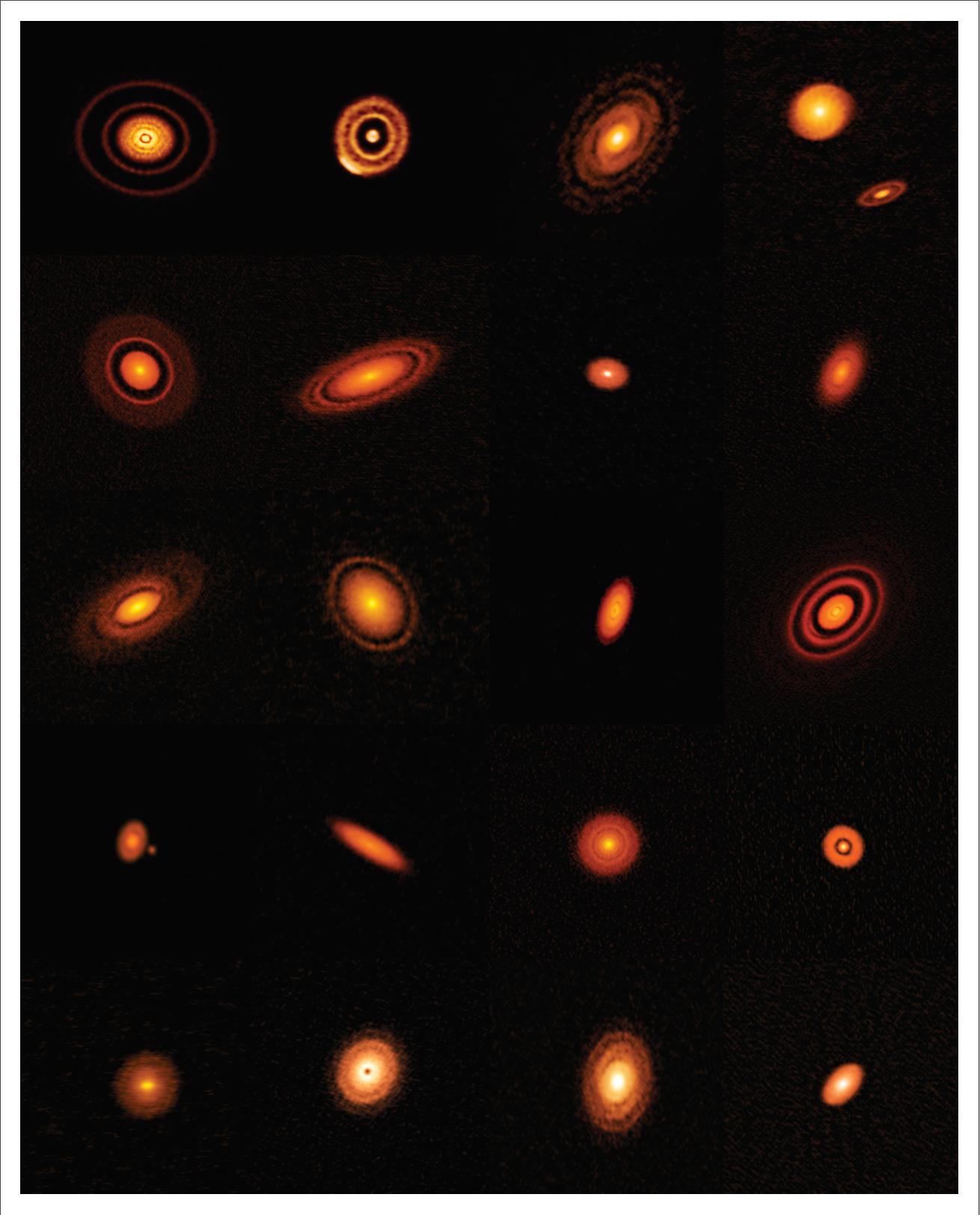Merging images of preplanetary disks