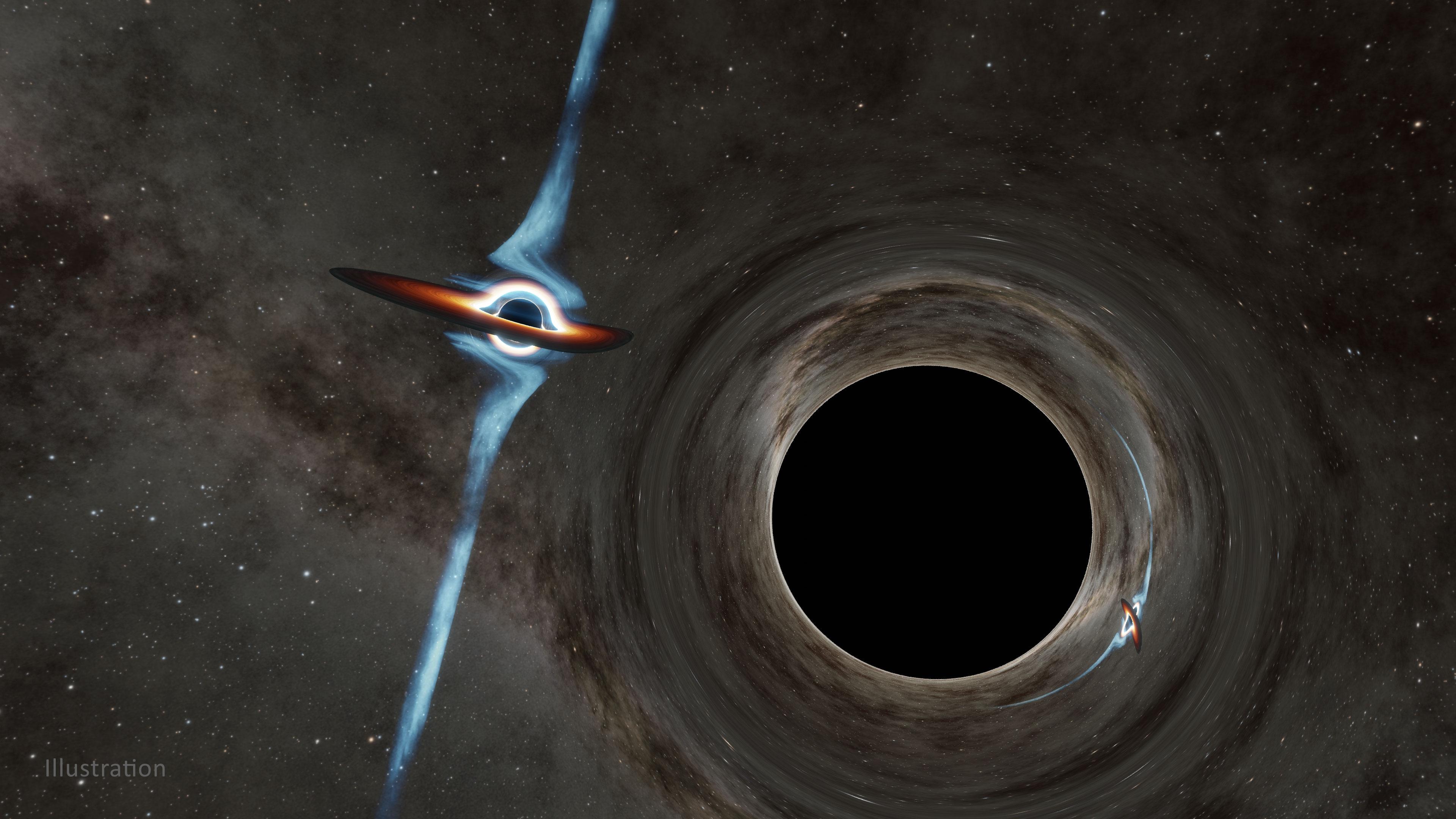 Astrônomos encontram par de buracos negros em rota de colisão