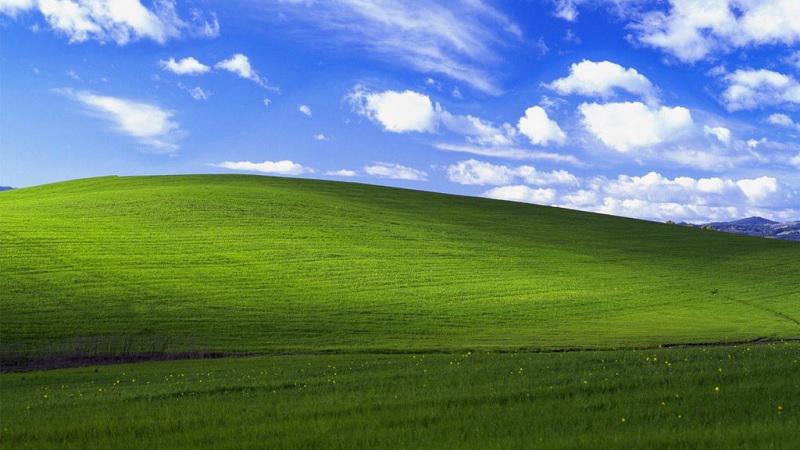 O papel de parede padrão do Windows XP