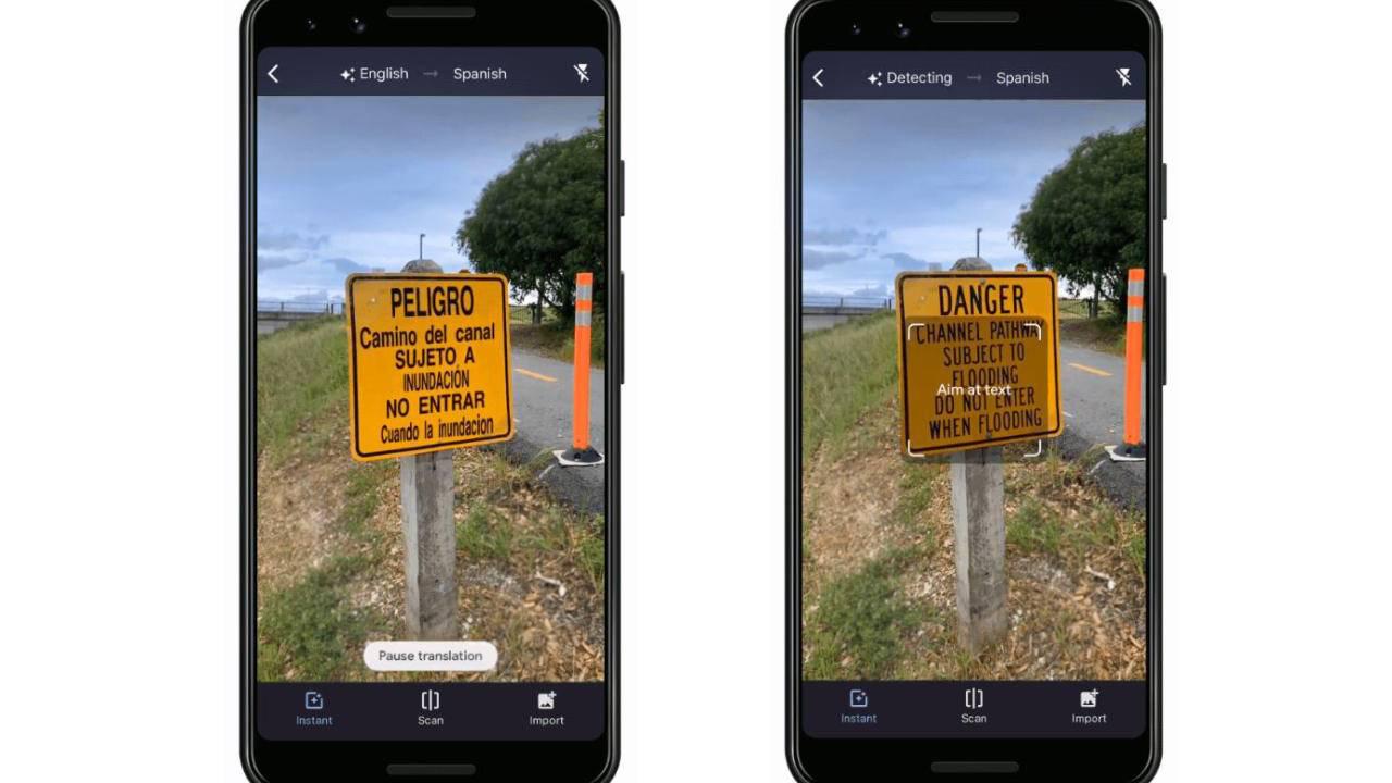 Signs can be translated in real time on mobile devices