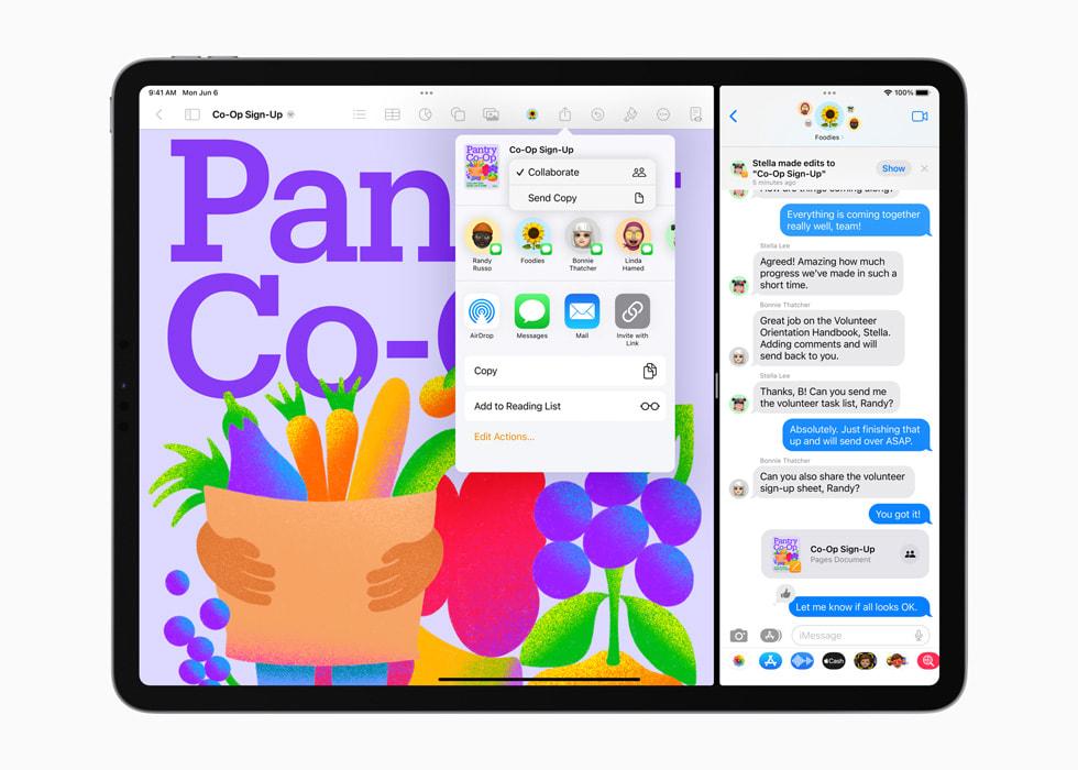 Collaboration is allowed and encouraged in the Messages app