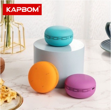 Imagem: Mini Caixa de Som Bluetooth em formato de Macaron, BT KA-8538
