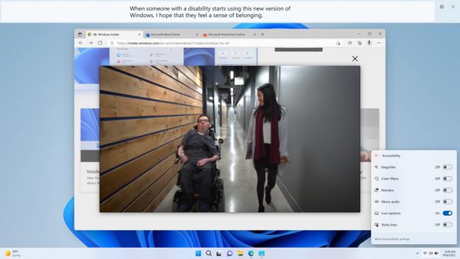Live captions are among the features available in Windows 11 22H2.