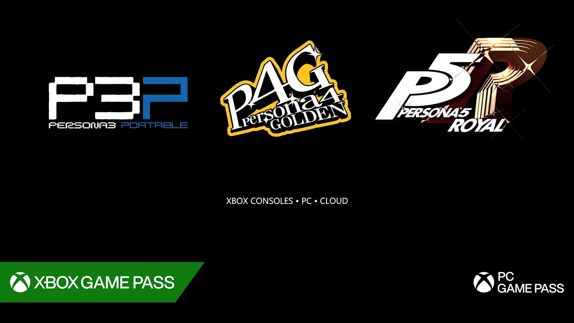 Persona 3, Persona 4 Golden e Persona 5 Royal chegam ao Xbox e Game Pass