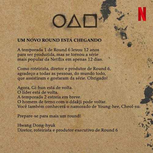 Carta do criador de ROund 6
