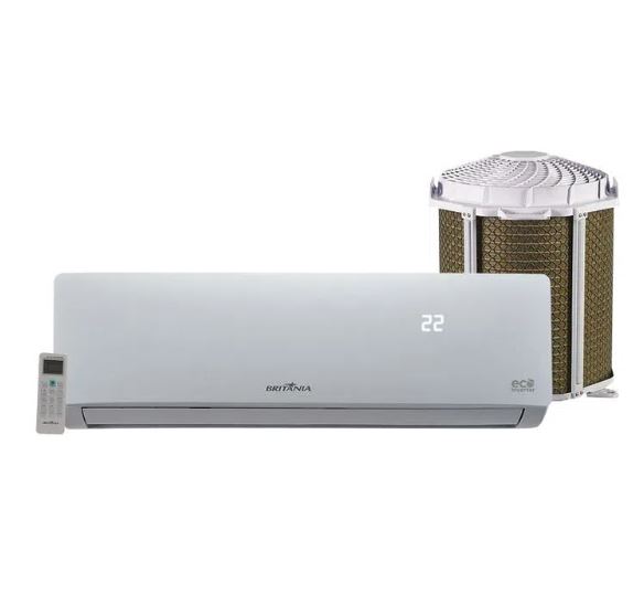 Picture: Split Air Conditioner 9000 Btu, Hot/cold, Britannia Bac9000itqfm9w