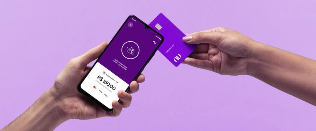 O app do Nubank permite configurar a biometria como verificação de segurança