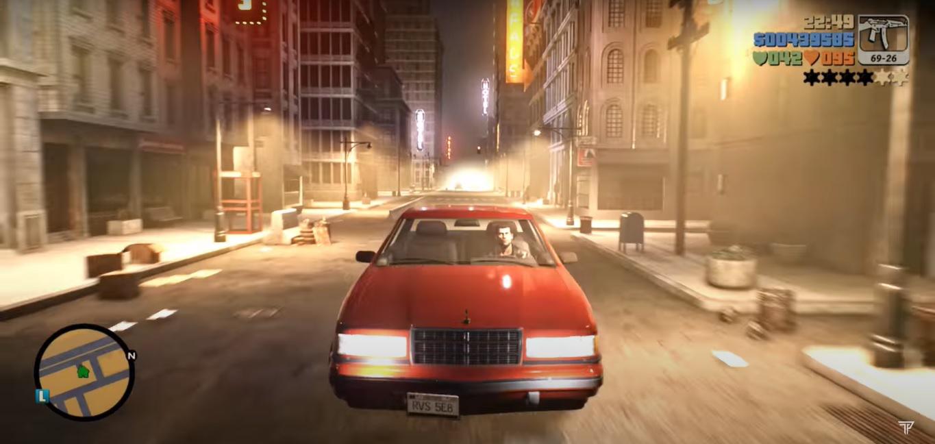 Vídeos mostram como seria GTA 3 no Unreal Engine 5