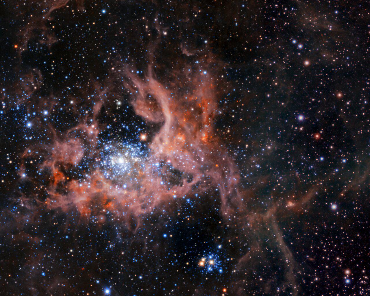 Nebulosa da Tarantula: uma região de violenta formação estelar