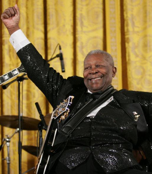 B.B. King (Fonte: Eric Draper/ Wikipedia/ Reprodução)