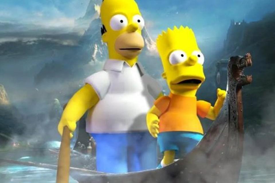 Fã usa mod e leva Simpsons para God of War de PC