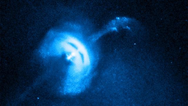 Observação em raios-X do pulsar de Vela.