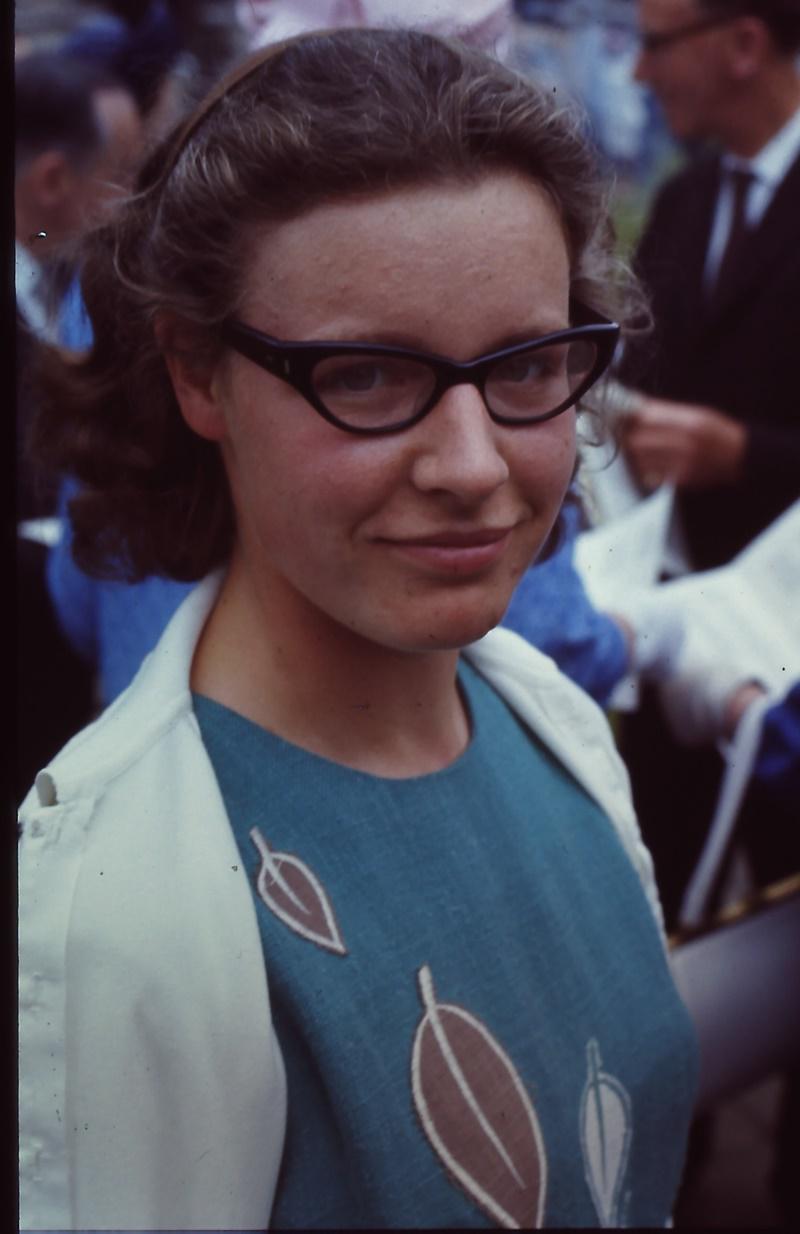 Foto da astrofísica Jocelyn Bell Burnell feita em 1967