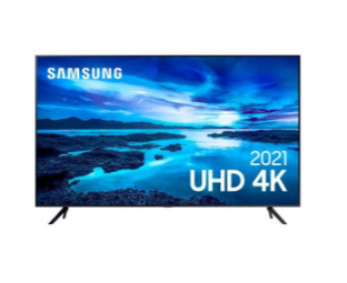 Imagem: Smart TV LED, 50", Samsung Crystal UN50AU7700GXZD, 4K