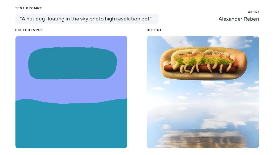 A IA se alimenta de descrição textual e desenhos para gerar as imagens.