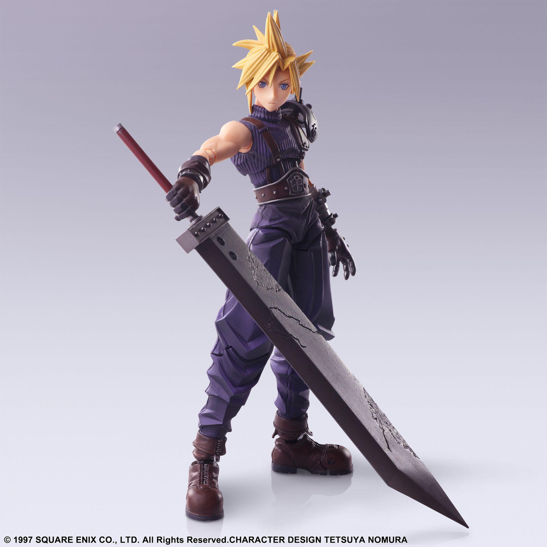 Apesar de ter uma versão em NFT, a action figure de Cloud ainda é muito bonita